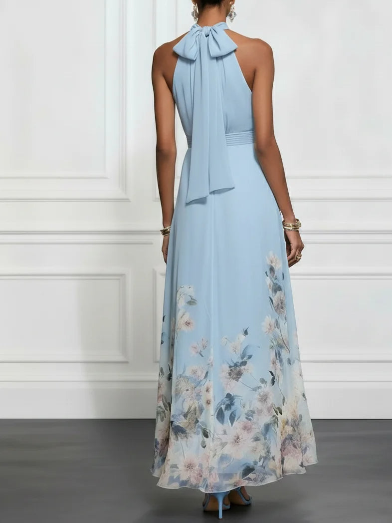 kezia floral maxi dress The Kezia Floral Halter Maxi Dress Thread + Seed